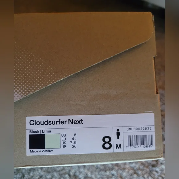 On Running Cloudsurfer Next Running Shoe - Black/Lima NEW - Picture 8 of 12